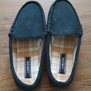 Lands' End woman's Dark Suede Slip-Ons